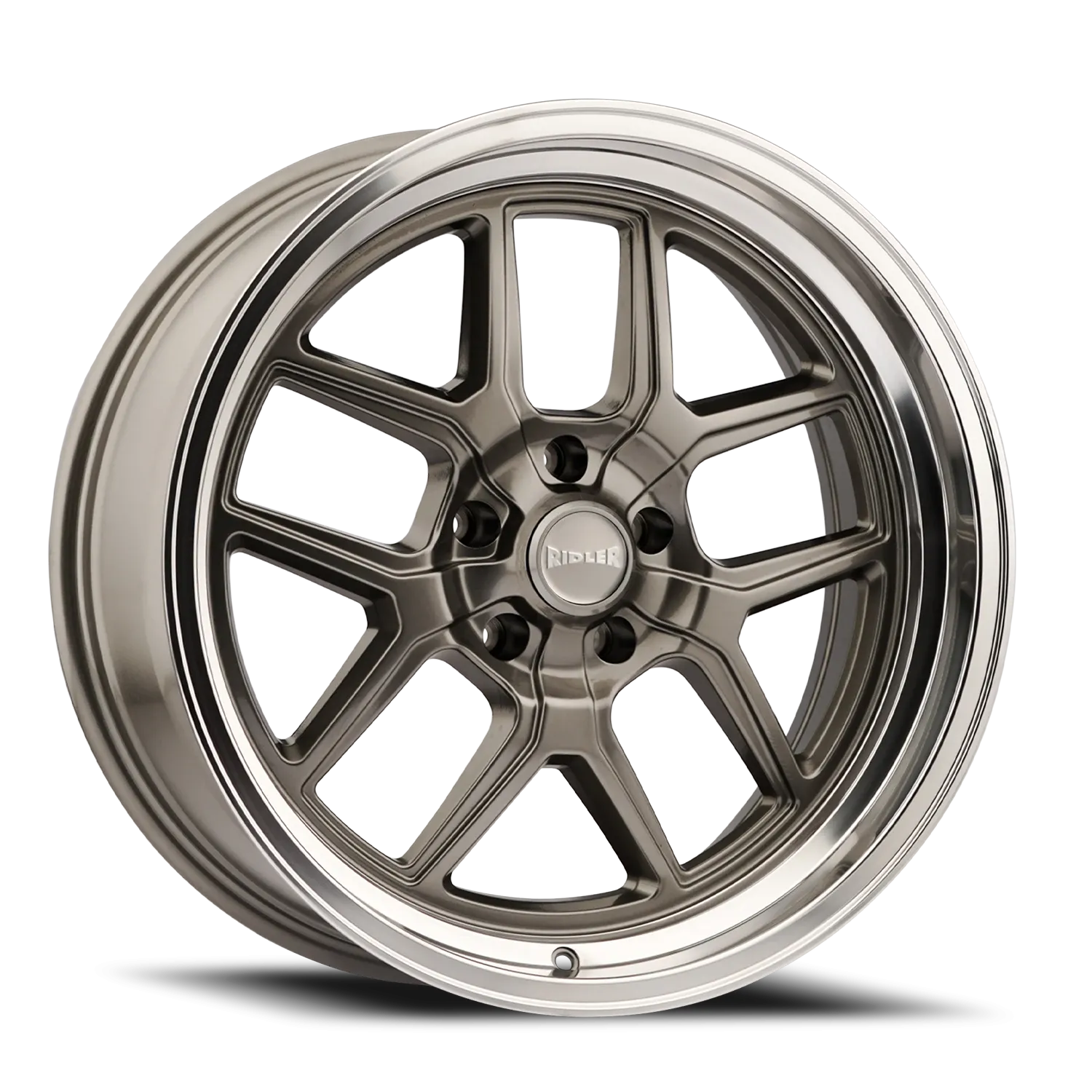 RIDLER 610 MATTE BLACK POLISHED 17X7 MATTE BLACK/POLISHED LIP